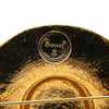 Chanel Gold Plated Straw Hat Brooch Secondhand