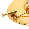 Chanel Gold Plated Straw Hat Brooch Secondhand