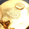 Chanel CC Resin and Gold Plated Quilted Button Clip On Earrings Secondhand