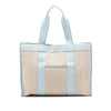 Fendi Zucca Trimmed Canvas Tote Secondhand