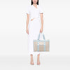 Fendi Zucca Trimmed Canvas Tote Secondhand