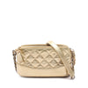 Chanel Quilted Metallic Aged Calfskin Gabrielle Clutch With Chain Secondhand