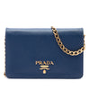 Prada Saffiano Lux Wallet on Chain Secondhand