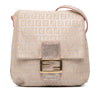 Fendi Zucchino Metallic Canvas Flap Crossbody Secondhand