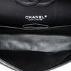 Chanel Medium Classic Shiny Crumpled Calfskin So Black Double Flap Secondhand