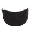 Chanel CC Quilted Velour Half Moon Chain Crossbody Secondhand