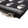 Saint Laurent Canvas Skull Print Zip Clutch Secondhand