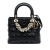 Dior Medium Lambskin Cannage Pearl Lady Dior Secondhand