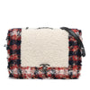 Chanel CC Tweed and Shearling Single Flap Secondhand
