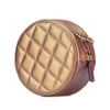Chanel Quilted Iridescent Lambskin Round Clutch With Chain Secondhand