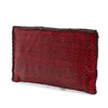 Prada Woven Goatskin Madras Zip Clutch Secondhand