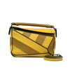 Secondhand LOEWE Mini Calfskin Puzzle Rugby Stripe Satchel