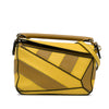 LOEWE Mini Calfskin Puzzle Rugby Stripe Satchel Secondhand