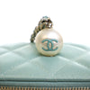 Chanel Mini Quilted Iridescent Caviar Pearl On Top Vanity Case With Chain Secondhand