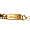 Chanel Gold Plated Leather Woven Medallion Chain Belt Secondhand