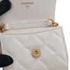 Chanel Quilted Caviar Card Holder on Chain Secondhand