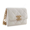 Chanel Quilted Caviar Card Holder on Chain Secondhand