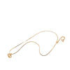 Dior Gold Plated Strass CD Logo Pendant Necklace Secondhand
