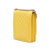 Chanel Quilted Lambskin North South Boy Flap Secondhand
