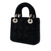 Dior Mini Velvet Cannage Lady Dior Secondhand