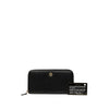 Secondhand Chanel CC Textured Calfskin Button Zip Around Wallet
