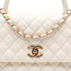 Chanel Small Quilted Caviar Coco Top Handle Bag Secondhand