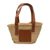 LOEWE Small Raffia Anagram Basket Tote Secondhand