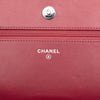 Chanel CC Embossed Lambskin Camellia Wallet On Chain Secondhand