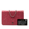Chanel CC Embossed Lambskin Camellia Wallet On Chain Secondhand