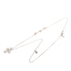 Chanel CC Silver Plated Beads and Rhinestones Star Pendant Necklace Secondhand