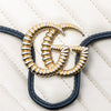 Gucci Mini GG Marmont Matelasse Diagonal Leather Torchon Top Handle Bag Secondhand