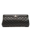 Chanel CC Quilted Lambskin Frame Clutch Secondhand