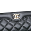 Chanel CC Quilted Lambskin Frame Clutch Secondhand