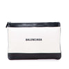 Balenciaga M Canvas Navy Clip Clutch Secondhand