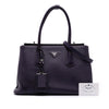 Prada Saffiano Cuir Turnlock Twin Satchel Secondhand