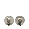 Hermès Palladium Plated Bijouterie Fantaisie Clou De Selle Clip On Earrings Secondhand