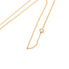 Chanel Gold Plated CC Crystal Clover Pendant Necklace Secondhand