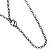 Chanel CC Ruthenium Plated Strass Pendant Necklace Secondhand