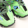 Balenciaga Track Panel Style Mesh and Nylon Sneakers in Green x Black, Size 36 EU Secondhand