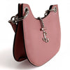 Half Moon handbag in pink leather