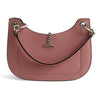 Half Moon handbag in pink leather