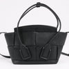 Bottega Veneta Arco Mini Leather Maxi Intrecciato 2Way Handbag in Black Secondhand