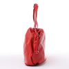 Bottega Veneta Bulb Smooth Leather Shoulder Bag in Red Secondhand