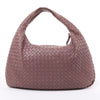 Bottega Veneta Intrecciato Hobo Leather Shoulder Bag in Dusty Rose Taupe 115653 Secondhand