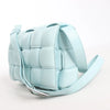Bottega Veneta Padded Cassette Maxi Intrecciato Leather Shoulder Bag in Blue Secondhand