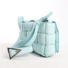 Bottega Veneta Padded Cassette Maxi Intrecciato Leather Shoulder Bag in Blue Secondhand