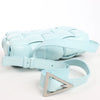 Bottega Veneta Padded Cassette Maxi Intrecciato Leather Shoulder Bag in Blue Secondhand