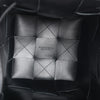 Bottega Veneta Cassette Mini Bucket Maxi Intrecciato Leather Handbag in Black Secondhand