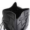 Bottega Veneta Cassette Mini Bucket Maxi Intrecciato Leather Handbag in Black Secondhand