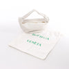BOTTEGA VENETA Double Knot Mini Leather Handbag in White Secondhand
